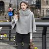 Women's High-Waist Bootcut Gray Wool Shorts - Autumn/Winter Slim Fit Hot Pants