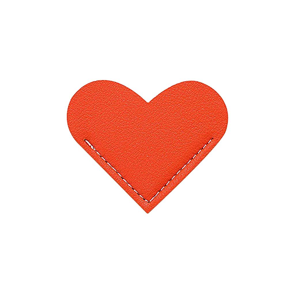 Leather Heart Bookmark Corner Leather Reading Dividers Love Book Page Folder