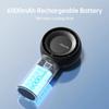 Portable Handheld Turbo Fan, 4000/6000 mAh Rechargeable Battery, Small Pocket Fan with 5 Speeds, Travel/Home/Office