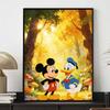 Disney diamond painting Mickey Mouse and Donald Duck in forest handmade diy mosaic art painting kit home decoration