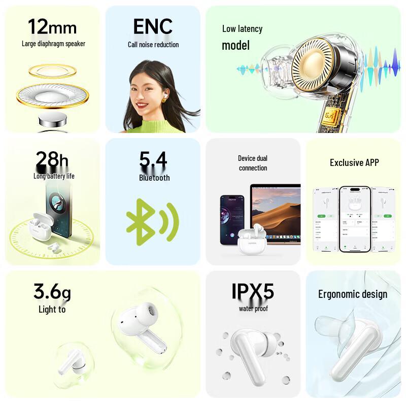 UGREEN HiTune P3 Wireless Bluetooth In-Ear Earbuds