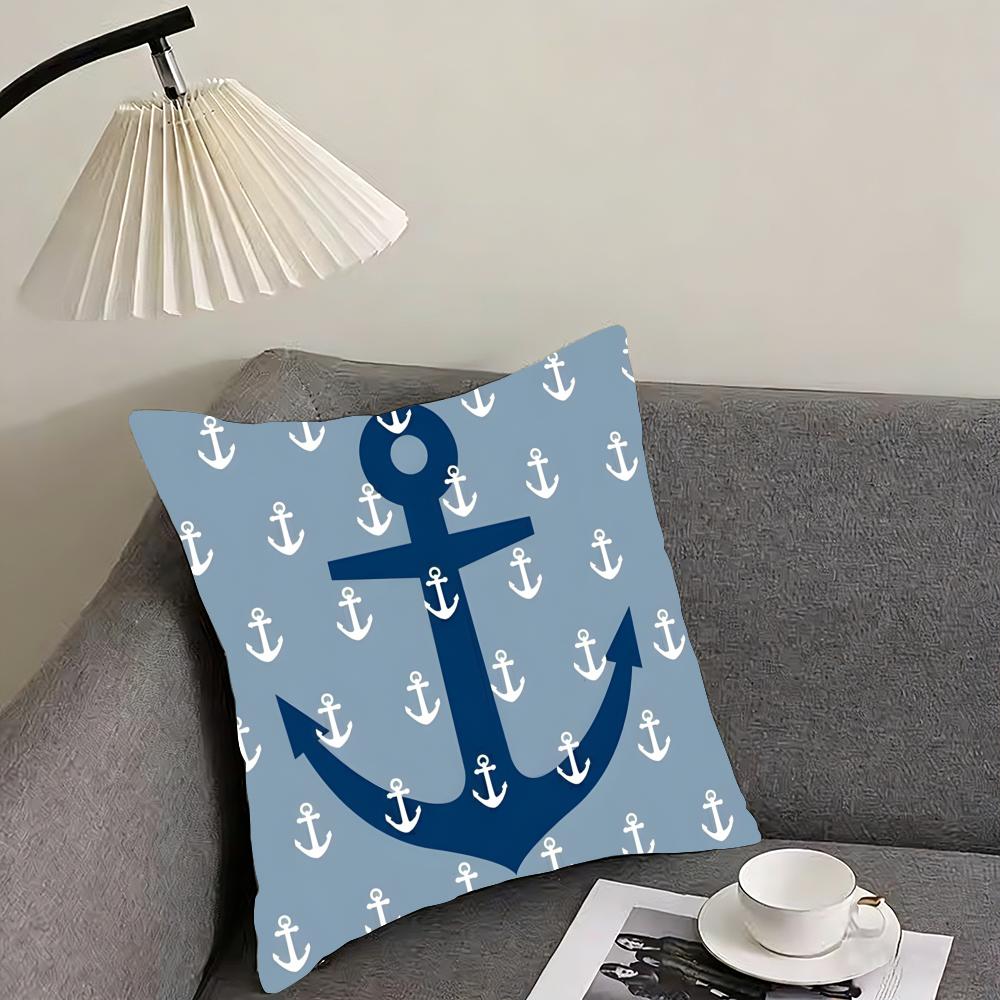Ocean Sailor Line Texture Cushion Cover Reversible Plush Pillow Cover – For Car, Sofa, Bedroom, Perfect As a Gift.