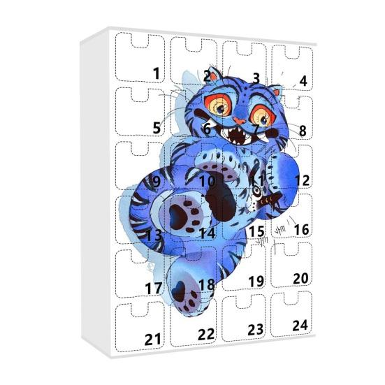 Demon Hunters Advent Calendar 2025 24 Days Christmas Countdown Calendar with 24 Keychain Gifts for Kids Adult Teens