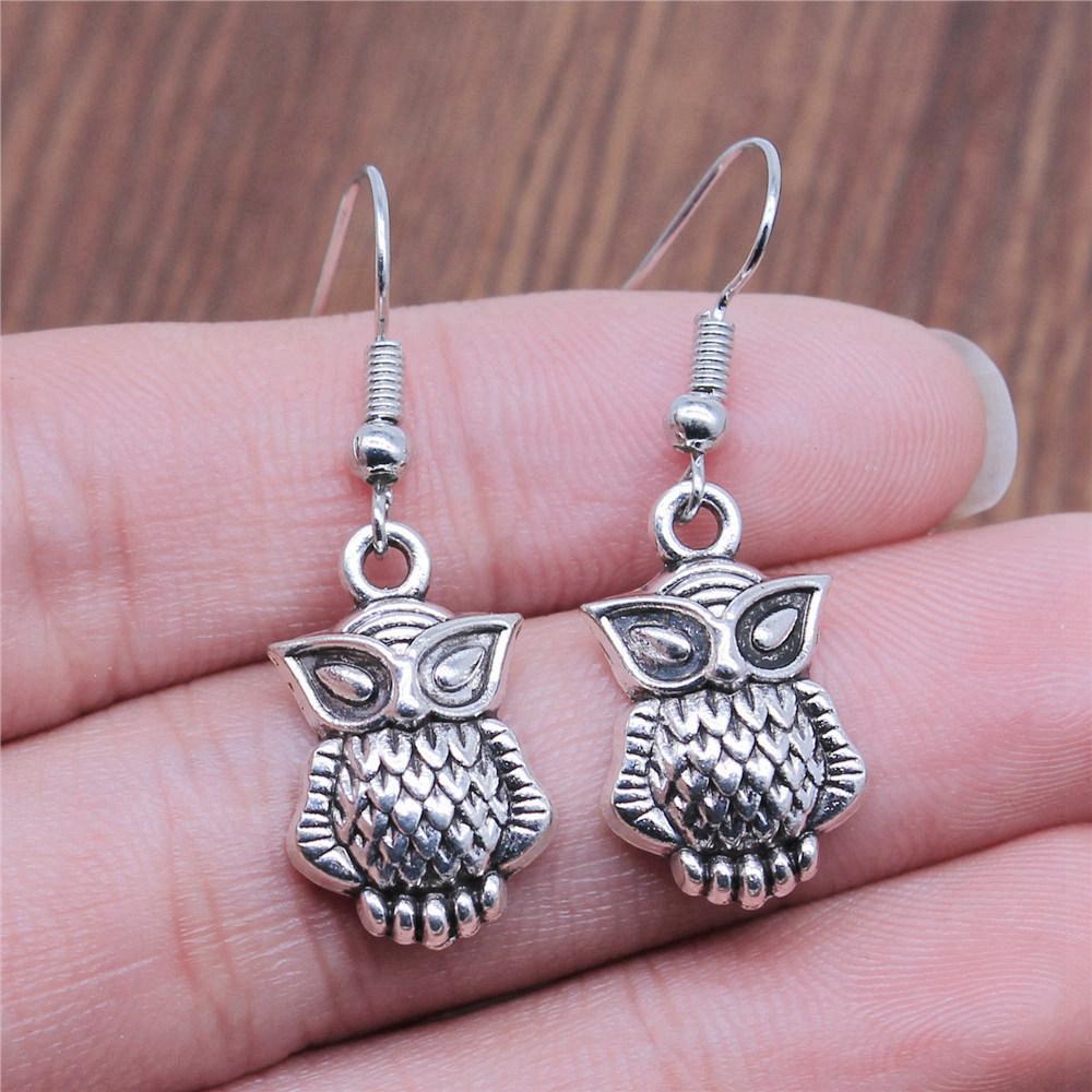 Ohrhänger Vogel Phönix Vintage Schmuckzubehör Ohrringgröße 18x19mm QE005