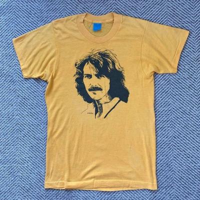 1970s George Harrison Zlatá Farba Košeľa Unisex Koncert S-5XL B238 Unisex Tričko