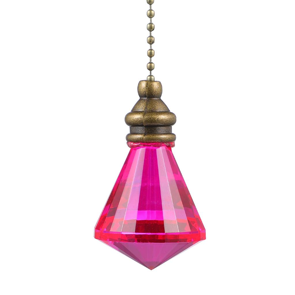 Crystal Gemstone Shaped Pendant Lamp Hanging Ornament Prism Decorative Ball Window Garden Decor Crystal Gemstone Shaped Pendant