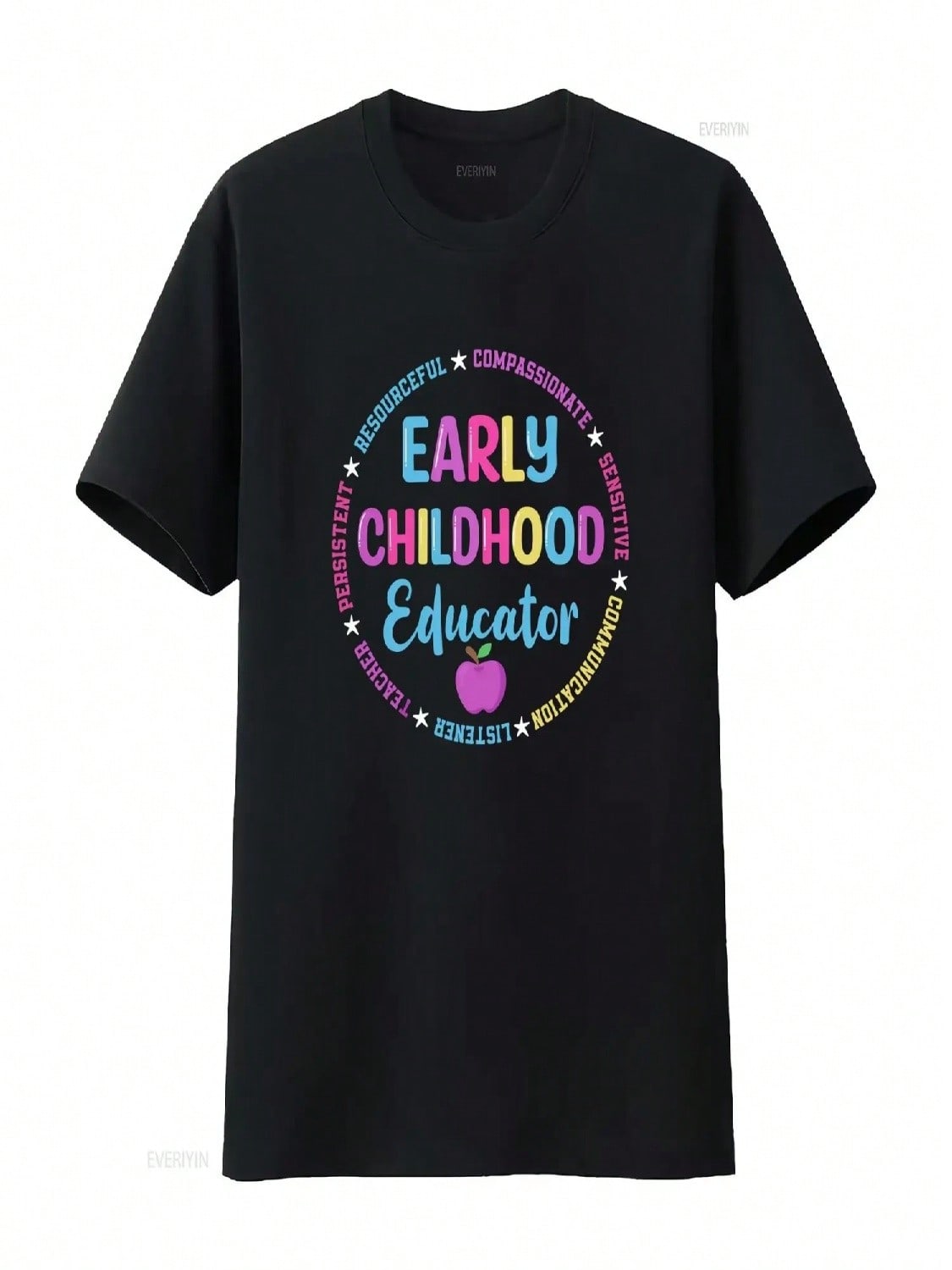 Early Childhood Educator T Shirt Thoughtful Teacher Preschool Appreciation Special Ed Vintage Washed Slightly Stylish S разноцветный