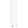 Highboard White 34.5x34x180 cm Particleboard