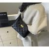 High-texture spring new versatile tote women's small fragrant wind rhombus chain bag single shoulder crossbody portable large bag
