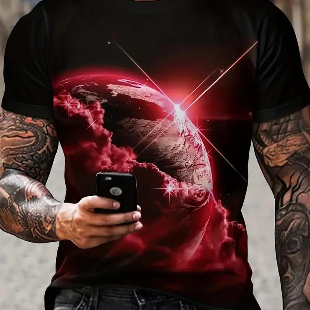 

Кривая модель, мужская графический дизайн, круглый вырез, роман, повседневная удобная футболка, летняя футболка, мужская одежда, повседневный курортный топ 6XL