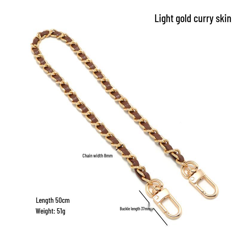 Kouchi Four-Leaf Clover Mahjong Bag Chain Strap - Metal Replacement for Crossbody or Shoulder Bags