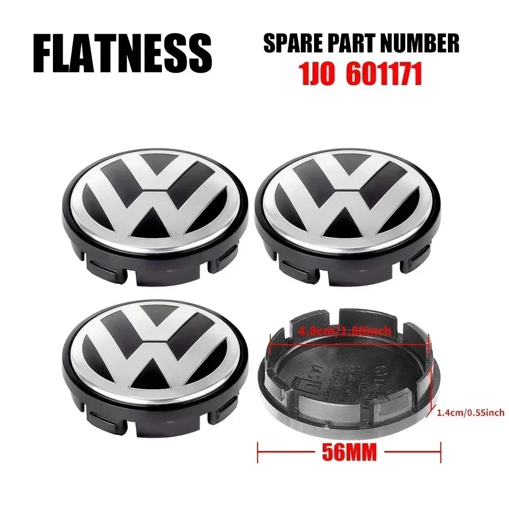 hijk1 4Pcs 56/65/66mm Car Wheel Center Hub Caps Badge Original Hubcaps For Volkswagen VW R GTI Golf 5 7 Caddy Passat b6 Tiguan Polo
