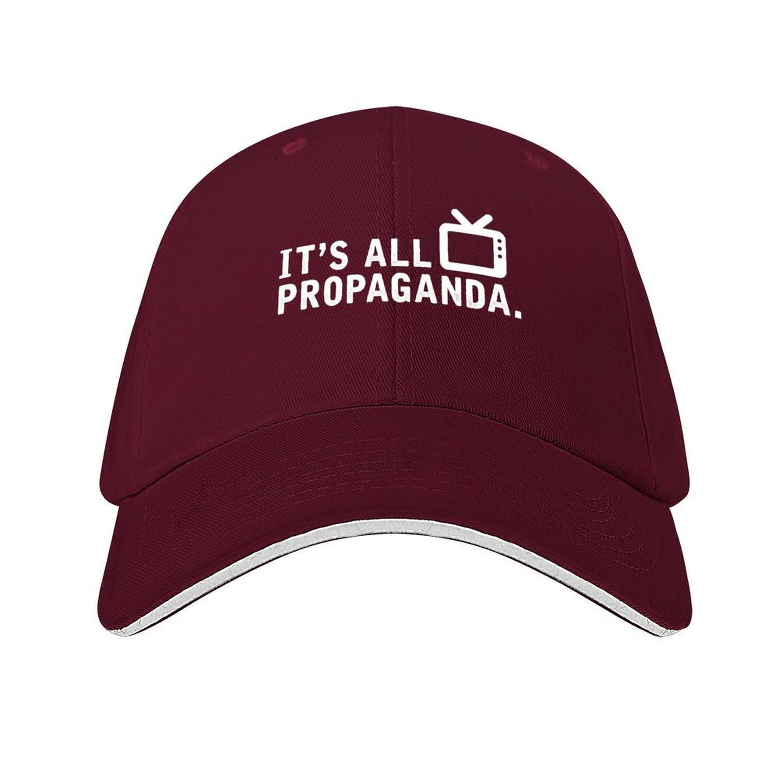 Its All Propaganda Baseball Cap funny hat Designer Hat Unique hats hats for men Woman Hats Mens