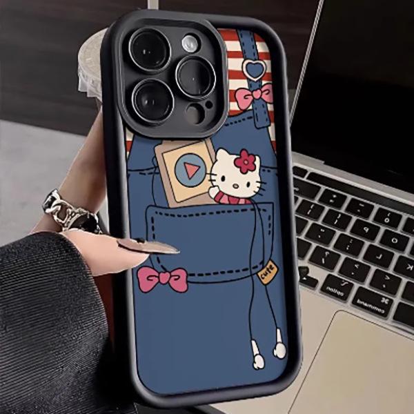 Ladder Shell Music Cartoon Cat Case, Fits Apple 17 Pro Max/16/15/14/13 Pro