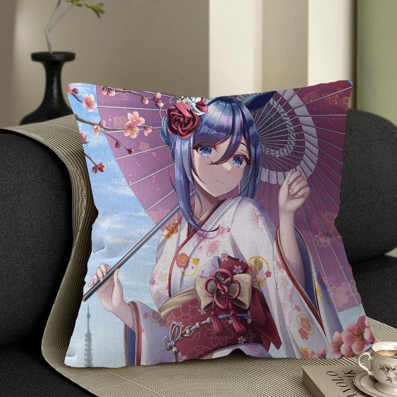 Uma Musume Pretty Derby Stitch Lucky Dragon pillow cover sofa cushion cover home room decoration children gift