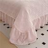 Bonenjoy Bed Cover Plain Bedspread Lace Style Bed Linen 250X250/250X270 Thicken Bedsheets Colchas Matrimoniales (No Pillowcase)