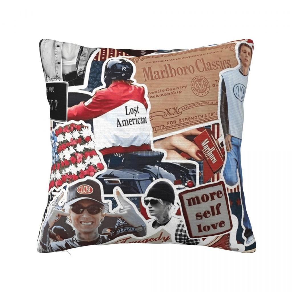 MGK Machine Gun Kelly Raper Poszewka na poduszkę Modna poszewka na poduszkę Miękka poszewka z wzorem Poszewki na poduszki na sofę Dekoracja domu