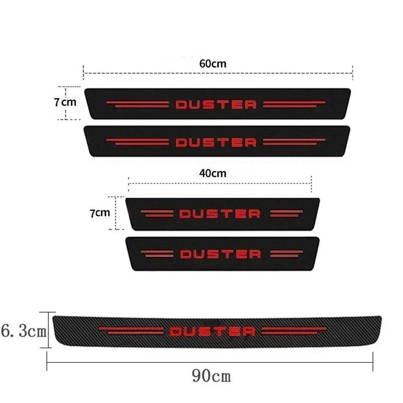Car Decals for DACIA Duster Emblem Spring Lodgy Dokker Door Threshold Anti Scratch Protective Film Sill Waterproof Stickers