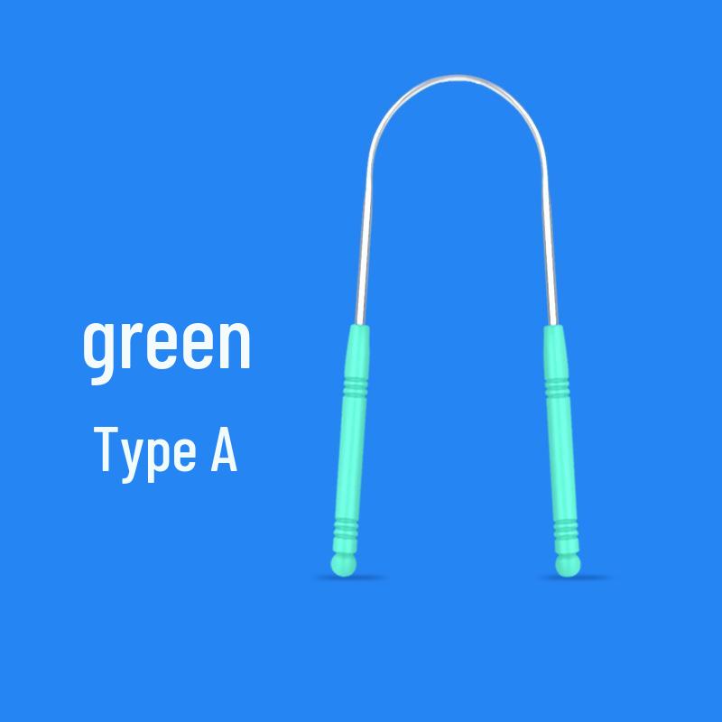 U-Shaped Stainless Steel Tongue Scraper and Cleaner in Box