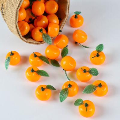 10 Stück Mini Künstliche Plastik Orange Handwerkskunst Realistische Simulation Orange Lustiges Früchte Modell Haus Küchen Dekoration