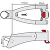 RIXEN&KAUL CK810 extender (seat adapter)
