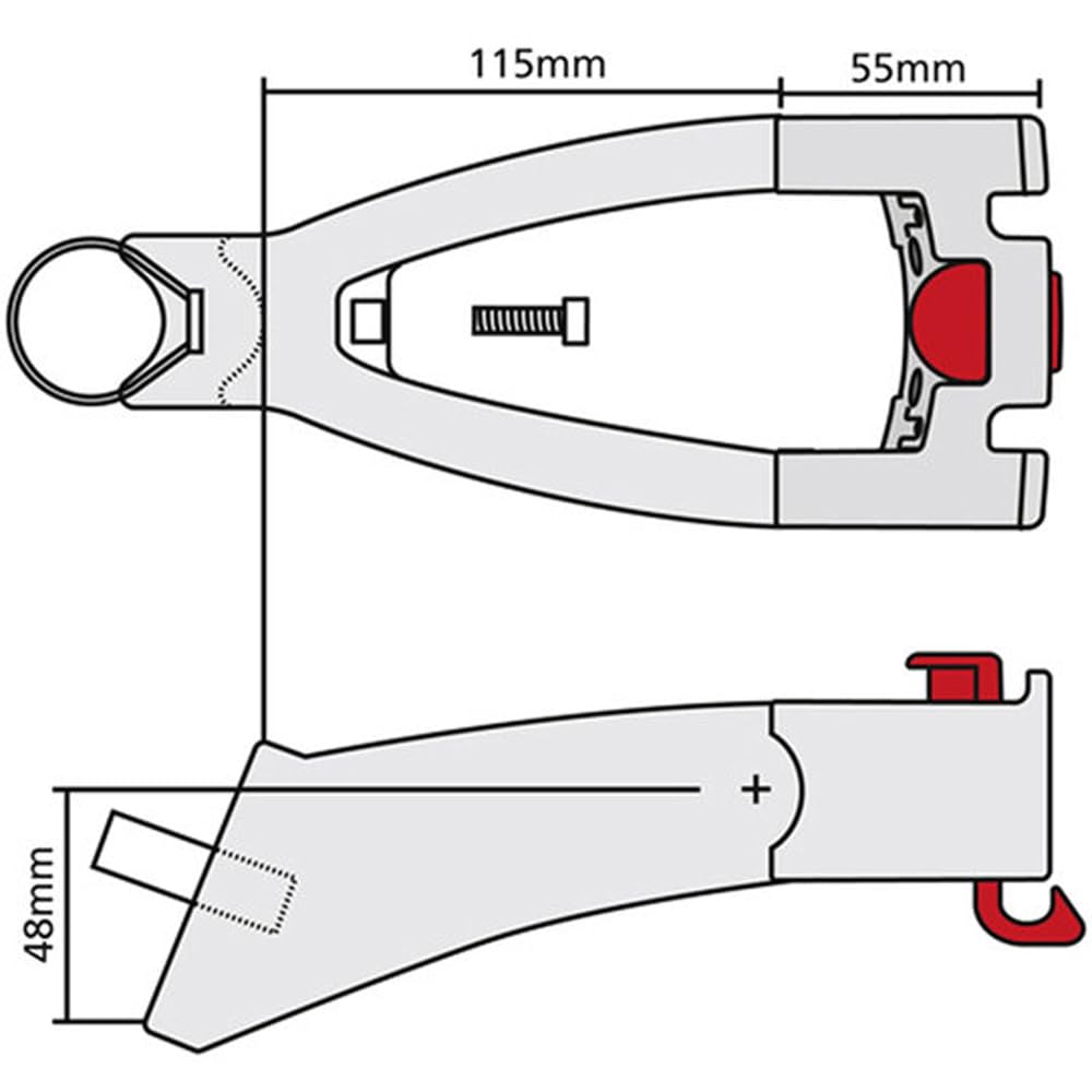 RIXEN&KAUL CK810 extender (seat adapter)