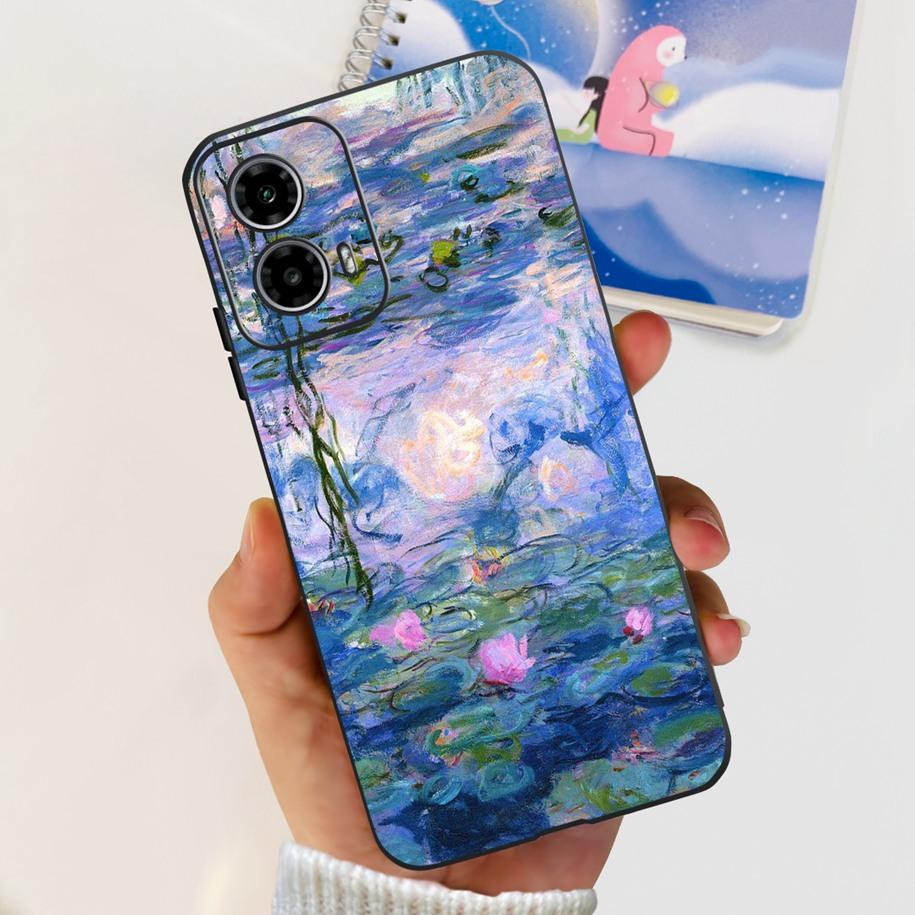For Motorola Moto G24 Power Case 2024 New Fashion Flower Silicone Soft Back Cover For Moto G24 G34 Phone Case MotoG24 G 24 Coque