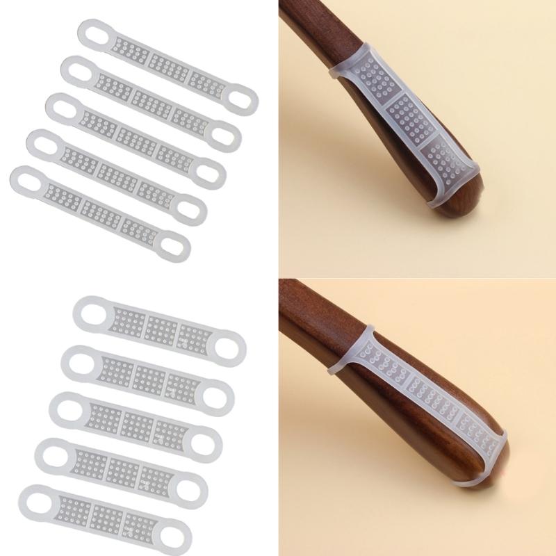 Packung mit 5 Holzaufhänger-Klebestreifen Klebeband Aufhängerstreifen Abdeckung für glatte und flache Kleiderschränke Halter