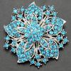 High grade diamond inlaid exquisite flower brooch women's banquet dress with collar pin accessories Bauhinia flower brooch