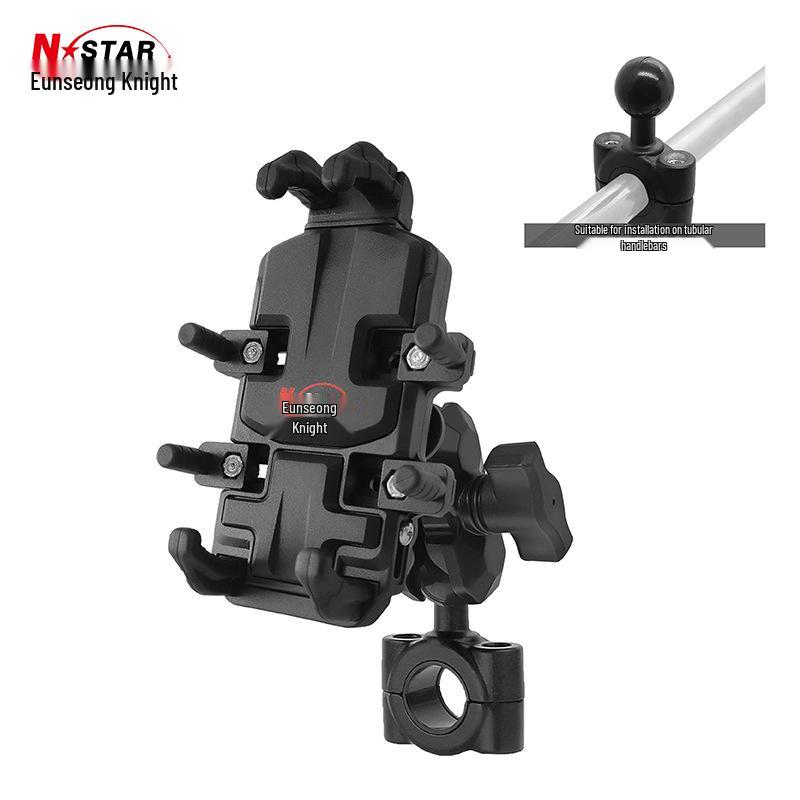 Enxing Knight Shock-Absorbing Motorcycle Phone Holder with Wireless Charging - Popular and Available.
