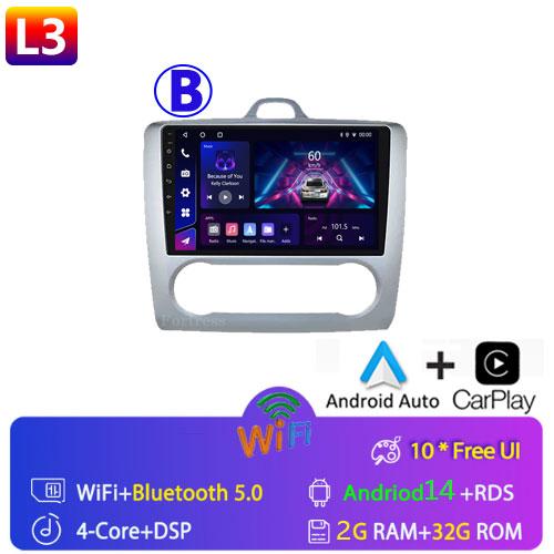 

Carplay 4G 2din Android 13 автомобильное радио для Ford Focus Exi AT 2004-2011 Авто Мультимедиа Видео Плеер Авторадио Аудио Навигация GPS