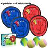 4Set Kids Sucker Sticky Ball Toy Outdoor Sports Catch Ball Game Set Throw And Catch Parent-Child Interactive Outdoor Toys