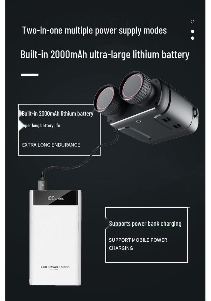 HD Night Vision Binoculars, Large Screen, Day/Night Dual-Use, Professional Infrared.