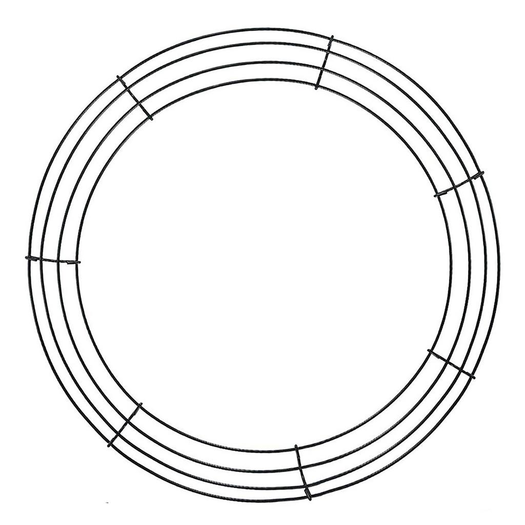 Iron Wire Wreath Flexible Robust Metal Iron Wire Wreath for Home Wedding Decoration
