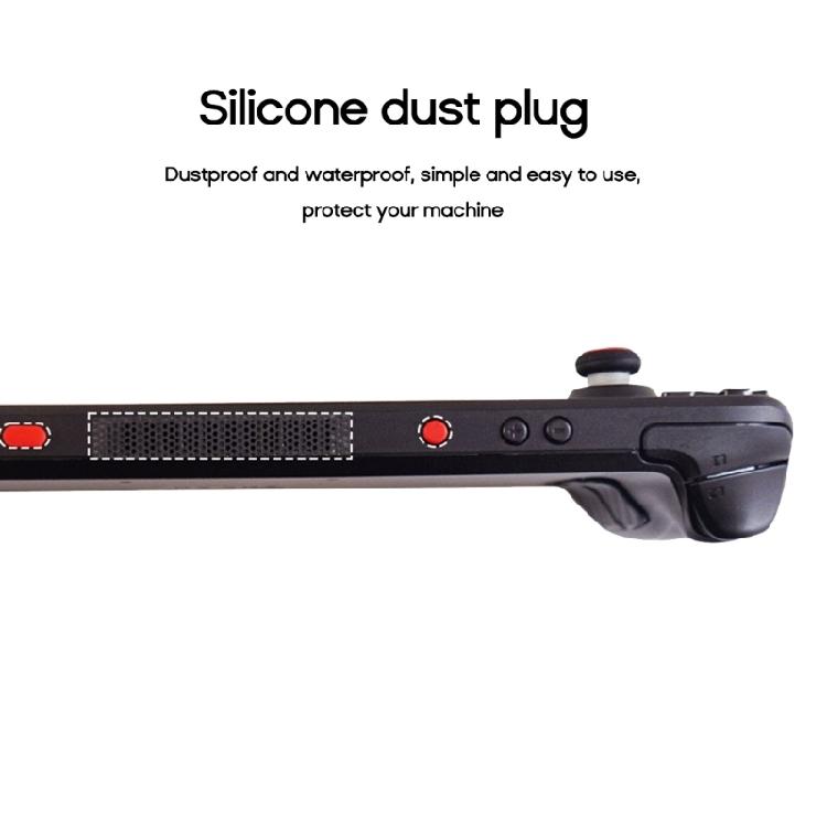 Console Protective Stickers Set Dust Plugs Touchpad Button Decal for Steam Deck