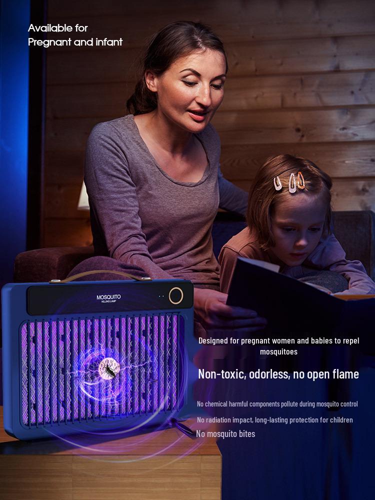 2025 Electric Shock Mosquito Killer Lamp - Portable Outdoor, Wall-Mounted, or Handheld Option