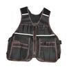 Electrician Tool Vest Adjustable Waist Premium Waterproof Work Vest Storage Bag Holder with Tool Pockets for Carpentry Home DIY