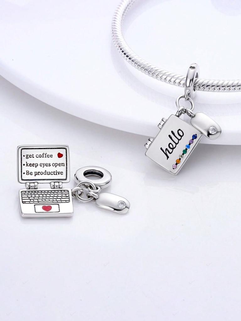 Charms Plata Copper Colors Coconut Tree Piggy Bank Beads Charm Pendant For Original Bracelet For Women Diy Jewelry Love Gift