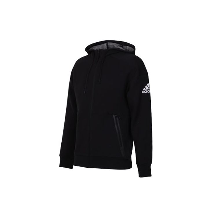 Adidas HTT DS Box Knit Hooded Training Jacket Men Outerwear Black DM7575