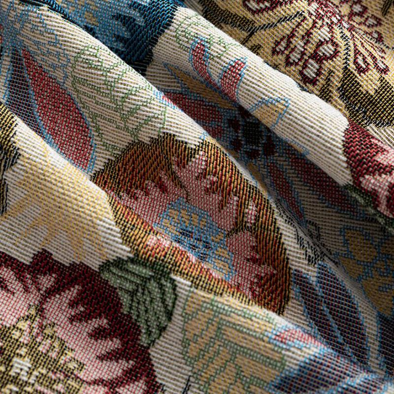 Oil Painting Style Jacquard Designer Fabric High-precision Floral Patterned Fabric DIY Garment Sofa Pillow Cushion Tablecloth