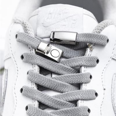 N. 8 1 paio di lacci per scarpe elastici magnetici 1 secondo con bloccaggio creativo rapido senza cravatta lacci per scarpe per bambini adulto unisex lacci per scarpe da ginnastica lacci per scarpe
