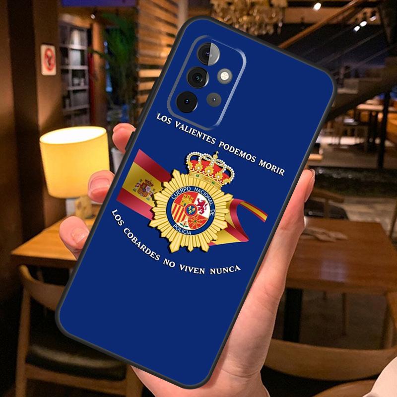 Spain National Police Logo Case For Samsung Galaxy A52 A12 A22 A32 A42 A51 A71 A13 A23 A33 A53 A14 A54 A34 Phone Cover