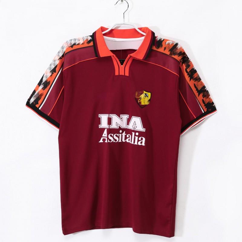 Retro kolekce fotbalových dresů AS Řím 80. léta Vysoce kvalitní fotbalová uniforma pro dospělé Unisex Týmové sporty
