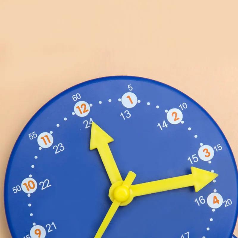 Children Montessori Clock Educational Toys Hour Minute Second Cognition Colorful Clocks Toys Kids Early Preschool Teaching Aids
