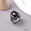 Men's Trend High Quality 316LStainless Steel Onyx Claw Rings Classic Vintage Fashion  Products