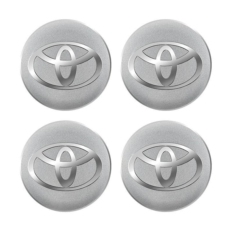 AOG1  Car Wheel Center Cap Emblem Sticker For Toyota Camry Ch-r Corolla Rav4 Yaris Prius Hilux Avensis Auris Wheel Hub Cap Stickers