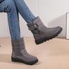 Warm Winter Snow Boots Fleece Lined Oxford Cloth Waterproof Boots Women Boots