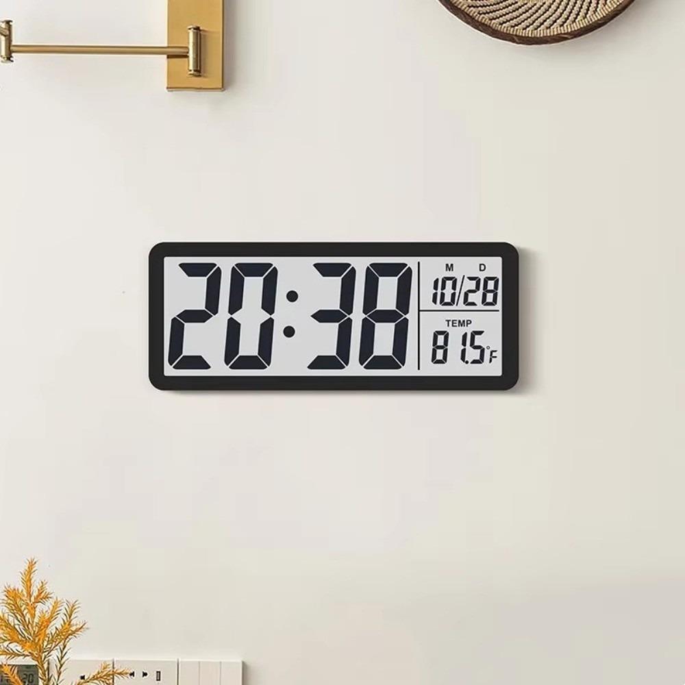 Large Screen Digital Wall Clock Humidity Desktop Clock Clear Visibility Electronic Clock  Bedroom
