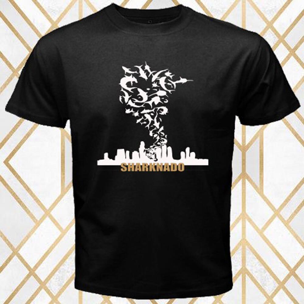 Sharknado Shark Night Horror Cult Movie Men Black T-Shirt Size S 3XL L
