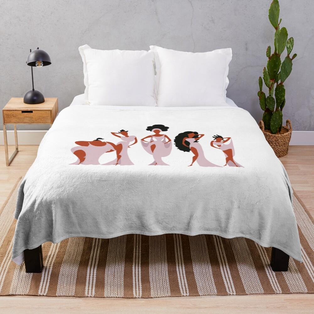 The Muses Throw Blanket